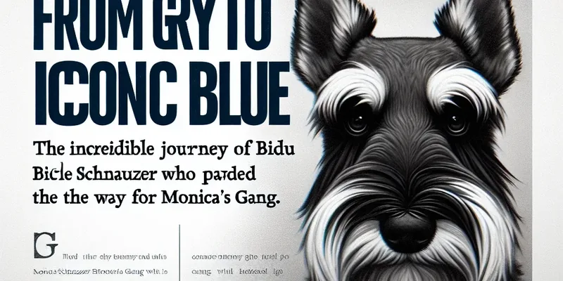 De Cinza ao Azul Icônico: A Incrível Jornada de Bidu, o Schnauzer que Deu Origem à Turma da Mônica