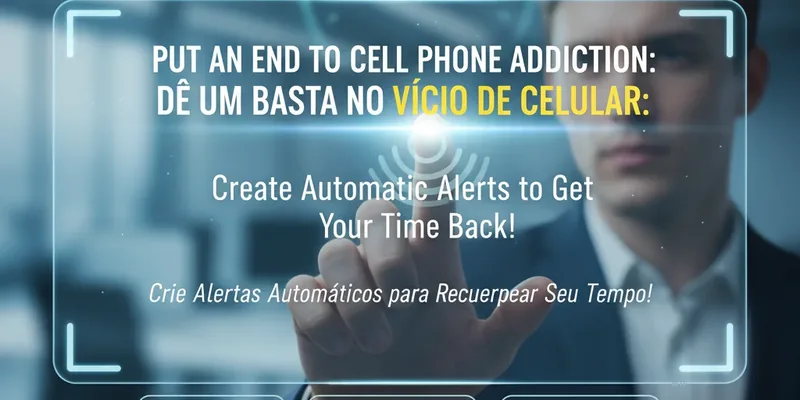 Dê um BASTA no Vício de Celular: Crie Alertas Automáticos para Recuperar Seu Tempo!