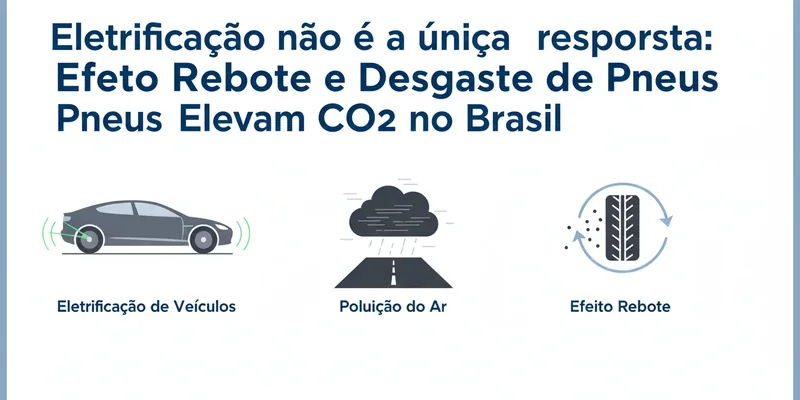 Eletrificação não é a única resposta: Efeito Rebote e Desgaste de Pneus Elevam CO2 no Brasil