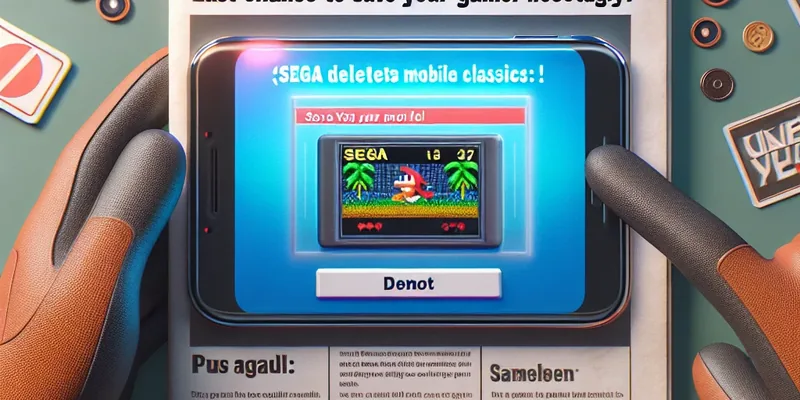 SEGA Apaga Clássicos Mobile: Última Chance de Salvar Sua Nostalgia Gamer!