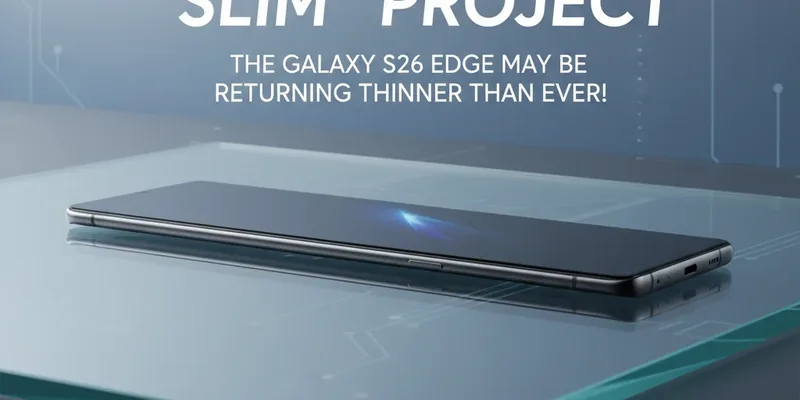 Silêncio no Projeto "Slim": O Galaxy S26 Edge Pode Estar Voltando Mais Fino do Que Nunca!
