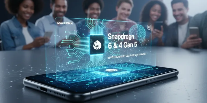 Qualcomm Revoluciona Celulares Acessíveis com Processadores Snapdragon 6 e 4 Gen 5