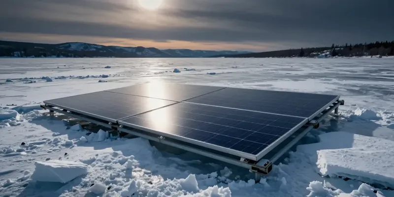 Painéis Solares Flutuantes Conquistam o Inverno Canadense: O Fim do Gelo e o Futuro da Energia Limpa