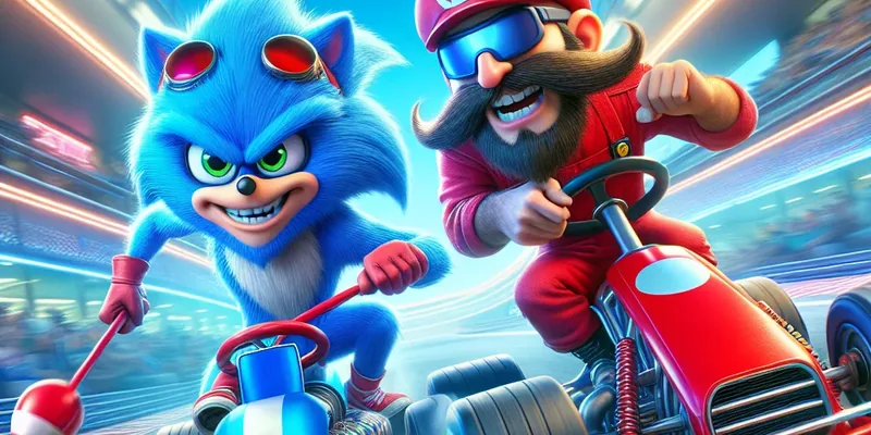 Sonic vs. Mario: A Batalha Épica nas Pistas Começou!