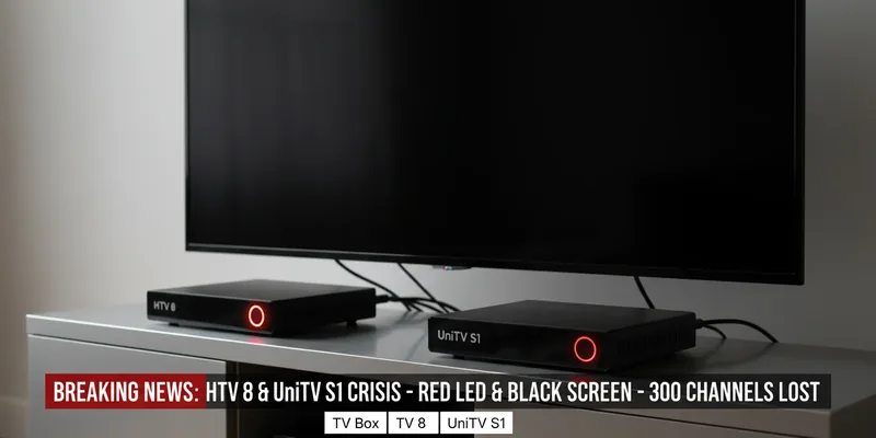 HTV 8 e UniTV S1 em Crise: LED Vermelho e Tela Preta Deixam Milhares Sem Acesso a 300 Canais