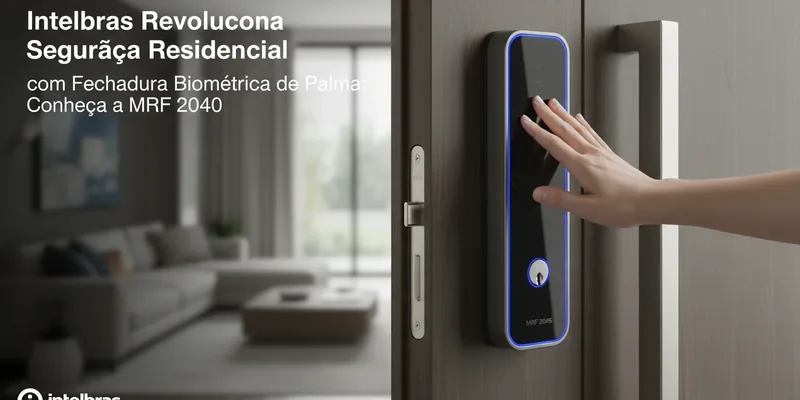 Intelbras Revoluciona Segurança Residencial com Fechadura Biométrica de Palma: Conheça a MRF 2040