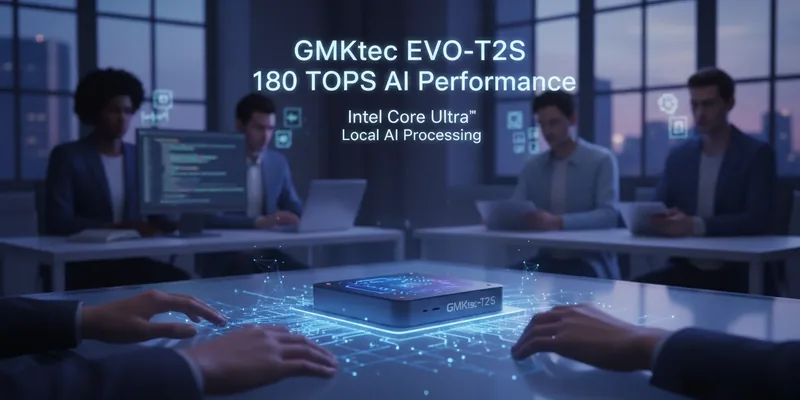 GMKtec EVO-T2S: Mini PC compacto com 180 TOPS para cargas de IA