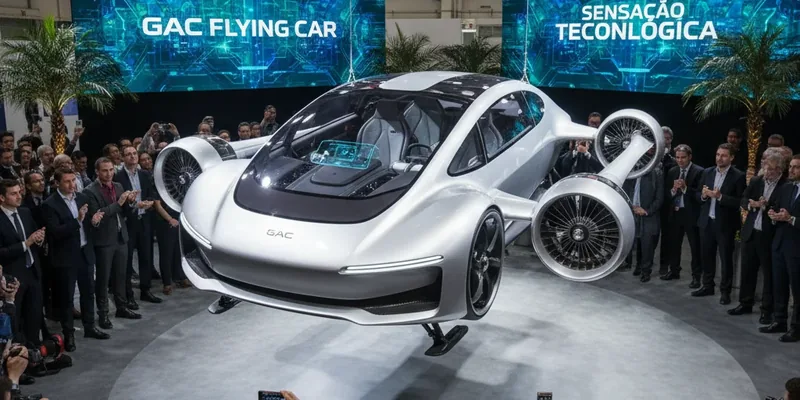 Carro Voador da GAC Desponta como Sensação Tecnológica no Salão do Automóvel de São Paulo