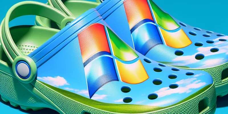 Windows XP de Volta aos Seus Pés: Microsoft Lança Crocs Nostálgicos!