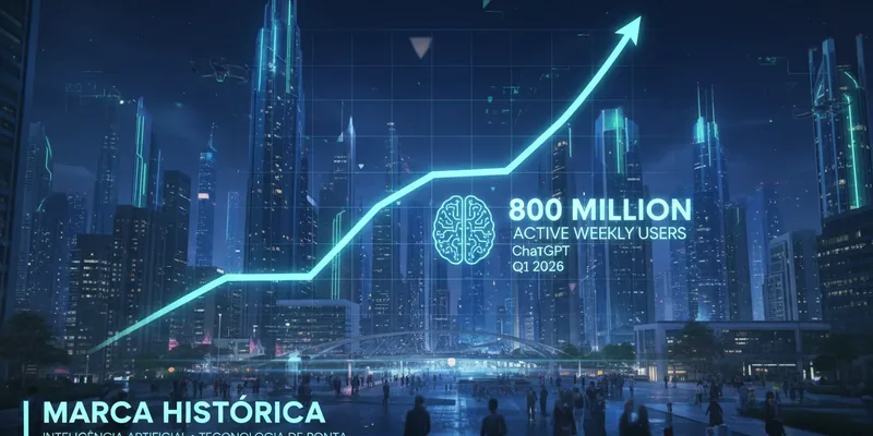 ChatGPT atinge Marca Historica de 800 Milhoes de Usuarios Ativos Semanais no Primeiro Trimestre de 2026