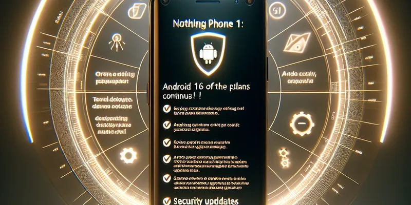 Nothing Phone (1): Android 16 Fora dos Planos, Mas a Segurança Continua!
