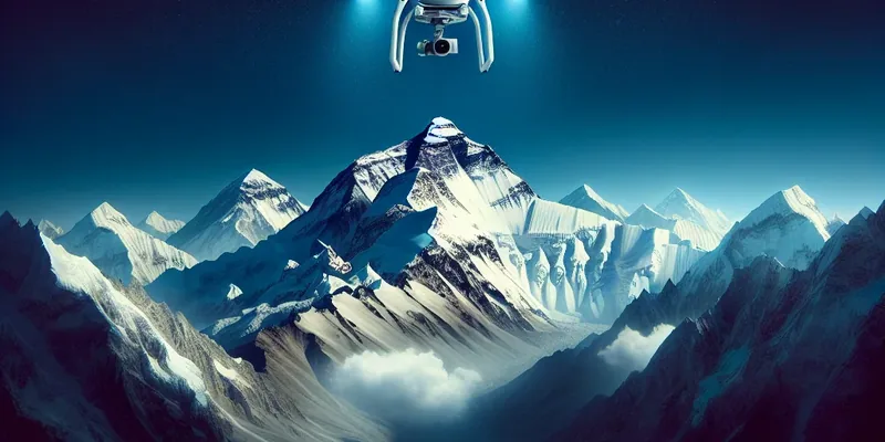 Everest ao Alcance dos Olhos: Drone Desvenda Segredos do Topo do Mundo em Imagens Aéreas Inéditas