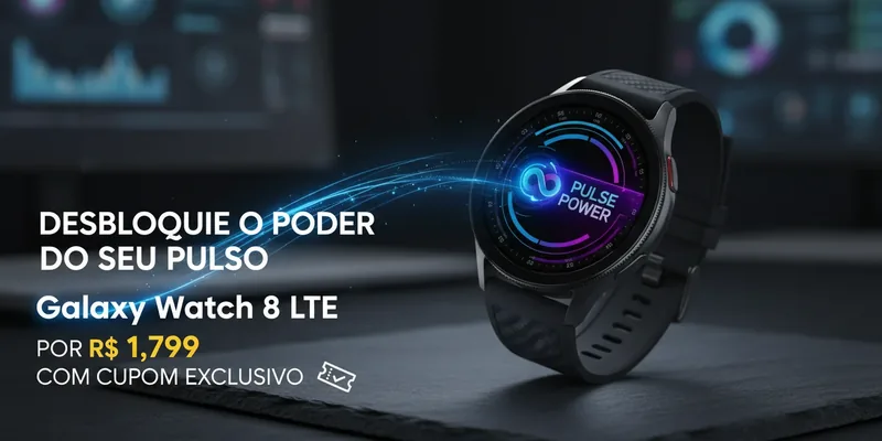 Desbloqueie o Poder do Seu Pulso: Galaxy Watch 8 LTE por R$ 1.799 com Cupom Exclusivo