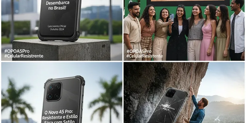 OPPO A5 Pro: O Novo Ícone de Resistência e Estilo Desembarca no Brasil!
