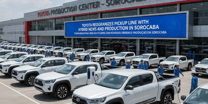 Toyota Reorganiza Linha de Picapes com Novidades Híbridas e Produção em Sorocaba