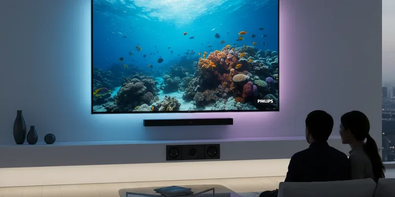 Imersão Total: A Nova TV THE ONE de 75 Polegadas da Philips Chega com Tela 4K, Som Avançado e Ambilight