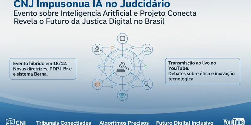 CNJ Impulsiona IA no Judiciário: Evento sobre Inteligência Artificial e Projeto Conecta Revela o Futuro da Justiça Digital no Brasil