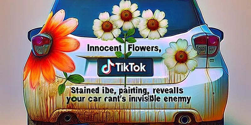 Flores Inocentes, Pintura Manchada: O TikTok Revela o Inimigo Invisível do Seu Carro