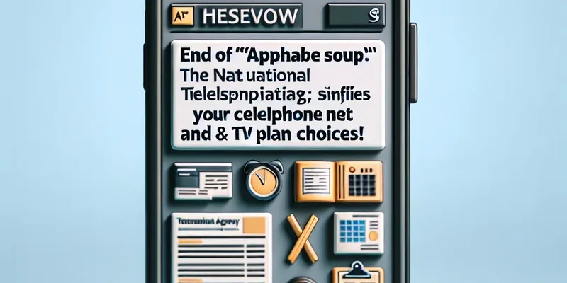 Fim da "Sopa de Letrinhas": Anatel Descomplica a Escolha do Seu Plano de Celular, Internet e TV!