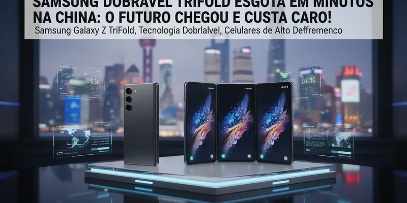 Samsung Dobrável TriFold Esgota em Minutos na China: O Futuro Chegou e Custa Caro!