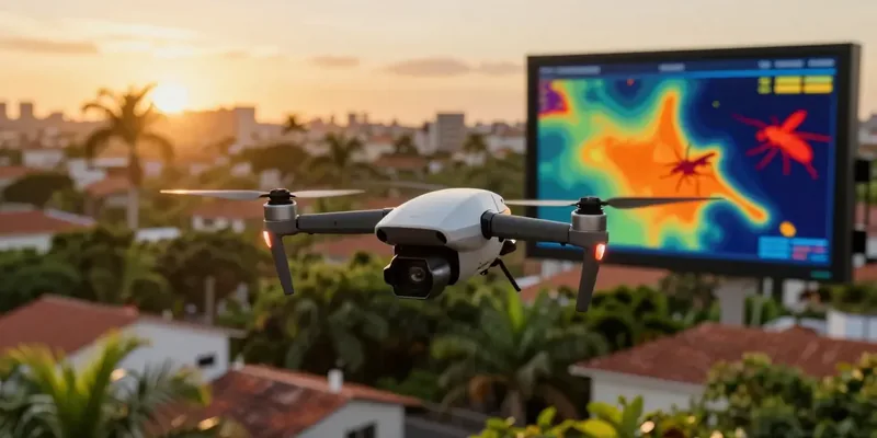 IA e drones reduzem casos de dengue em 75% no Brasil em 2026