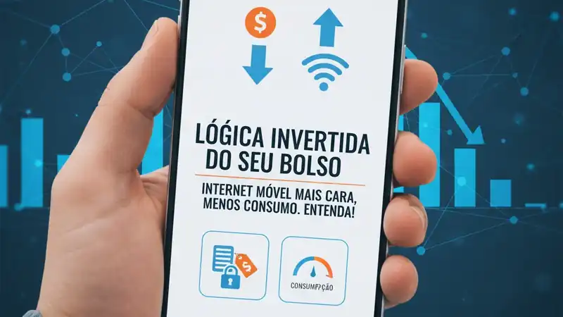 A Lógica Invertida do seu Bolso: Internet Móvel Mais Cara, Menos Consumo. Entenda!