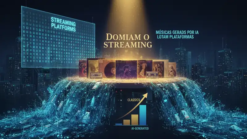 Músicas geradas por IA lotam plataformas, mas clássicos dominam o streaming