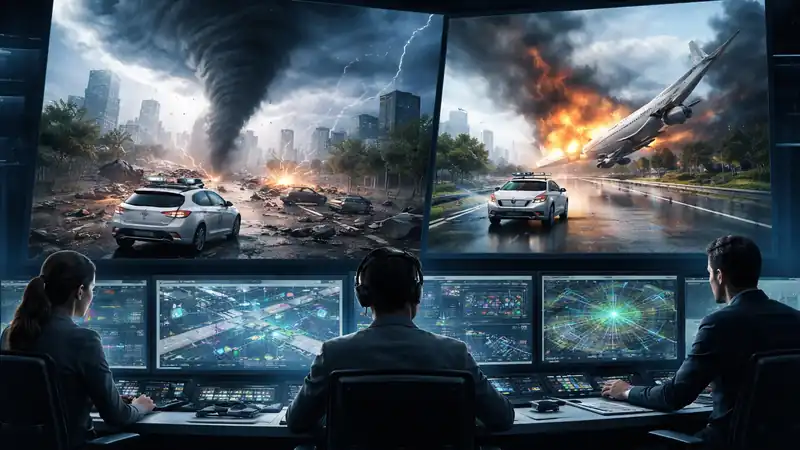 Waymo World Model: o simulador de IA que recria tornados e quedas de avião para validar robotáxis