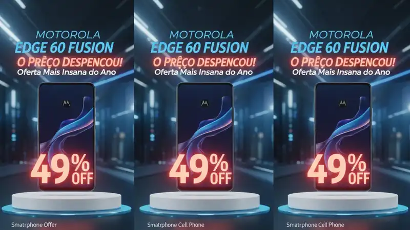 Motorola Edge 60 Fusion: O Preço Despencou! 49% OFF na Oferta Mais Insana do Ano!