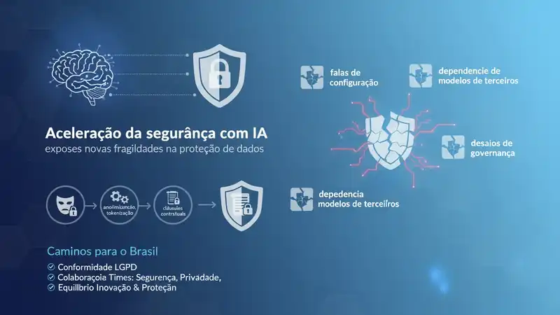 Aceleração da segurança com IA expõe novas fragilidades na proteção de dados: riscos, práticas e caminhos para o Brasil