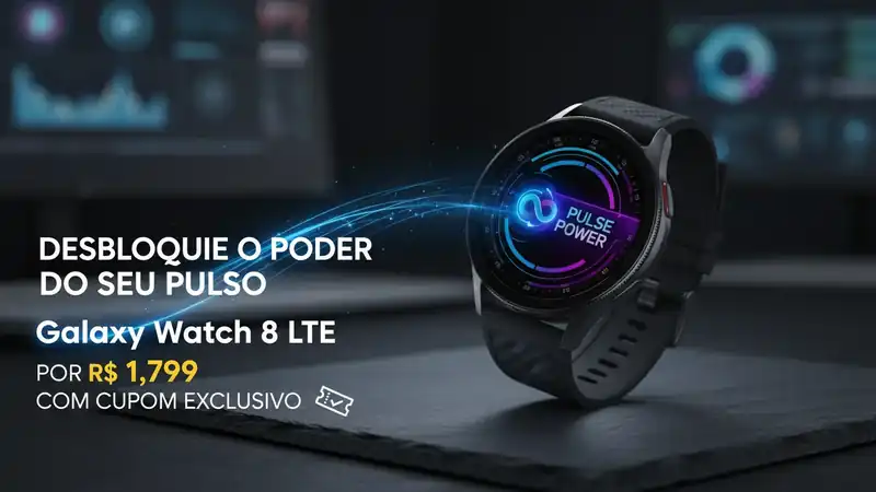 Desbloqueie o Poder do Seu Pulso: Galaxy Watch 8 LTE por R$ 1.799 com Cupom Exclusivo