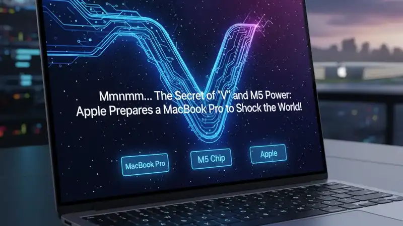 Mmmmm… O Segredo do 'V' e o Poder M5: Apple Prepara um MacBook Pro para Chocar o Mundo!