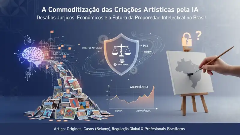 A Commoditização das Criações Artísticas pela IA: Desafios Jurídicos, Econômicos e o Futuro da Propriedade Intelectual no Brasil
