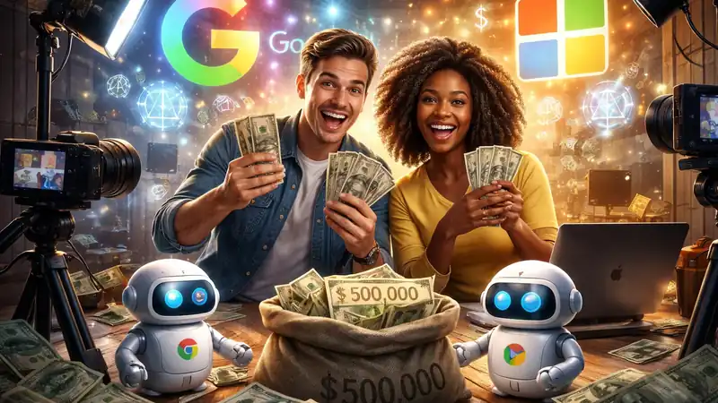 Google e Microsoft oferecem até US$ 500 mil a criadores para promover IA: impacto na confiança, marketing e mercado brasileiro