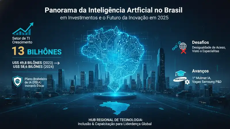 Panorama da Inteligência Artificial no Brasil: R$ 13 Bilhões em Investimentos e o Futuro da Inovação em 2025