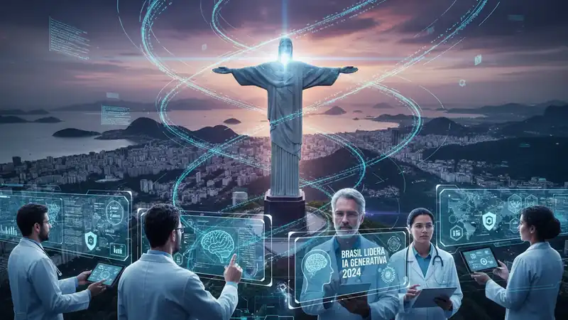Brasil se destaca na adoção de inteligência artificial generativa em 2024