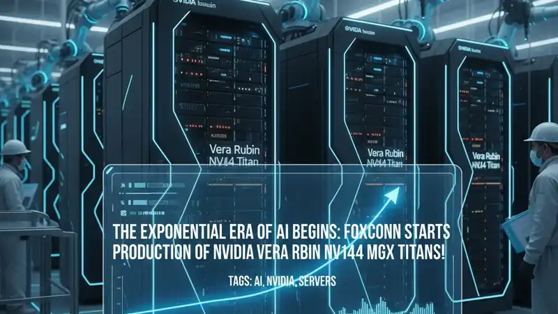 A Era Exponencial da IA Começa: Foxconn Inicia a Produção dos Titãs NVIDIA Vera Rubin NVL144 MGX!
